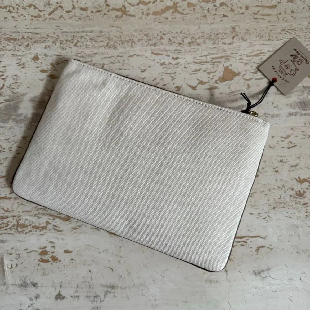 NWT Coach coffee shop exclusive turn lock pouch
